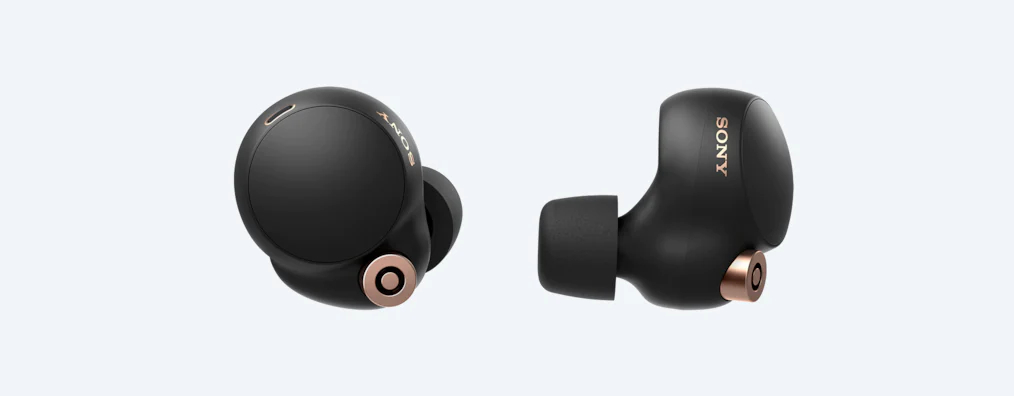 Sony WF1000XM4/B Wireless Noise-cancelling Headphones In Black -