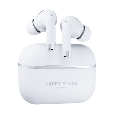 Happy Plugs Air 1 Active Noise Cancelling Headphones in White  - 105-1639