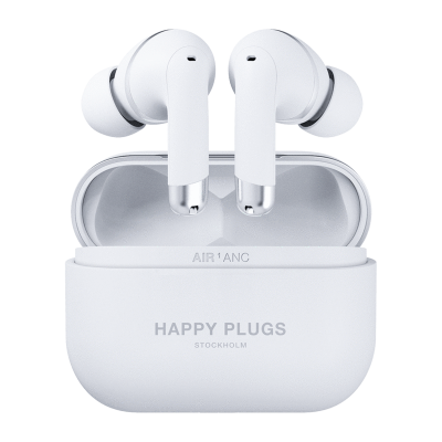 Happy Plugs Air 1 Active Noise Cancelling Headphones in White  - 105-1639