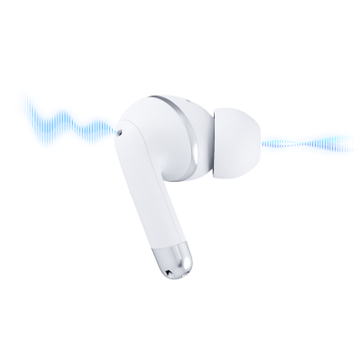 Happy Plugs Air 1 Active Noise Cancelling Headphones in White  - 105-1639