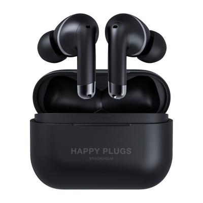 Happy Plugs Air 1 Active Noise Cancelling Headphones in Black  - 105-1640