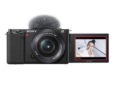 Sony Interchangeable Lens Vlog Camera in Black - ILCZVE10L/B