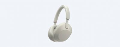 Sony WH1000XM5/S Wireless Noise-Cancelling Headphones in Silver -