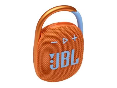 JBL Clip 4 Waterproof Portable Bluetooth Speaker in Orange - JBLCLIP4ORGAM