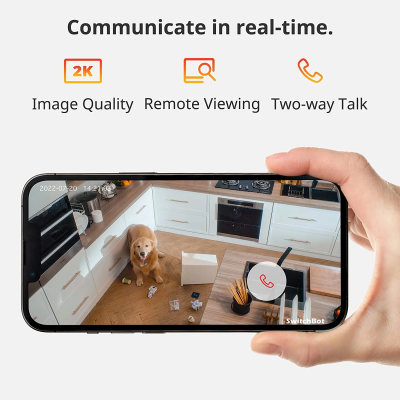 SwitchBot Indoor Wi-Fi Security Camera - Pan/Tilt Cam 2K