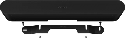 Sonos Ray Soundbar & Wall Mount in Black - Mounted Ray Set (B)