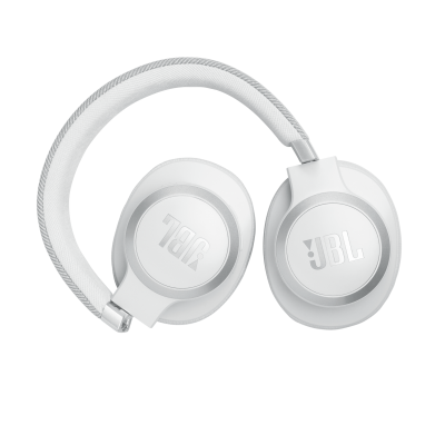 JBL Live 770NC Wireless True Adaptive Noise Cancelling Over-Ear Headphones in White - JBLLIVE770NCWHTAM