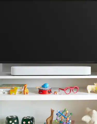 Sonos Smart TV Sound Bar with Amazon Alexa Built-in White Beam (W) - BEAM1US1