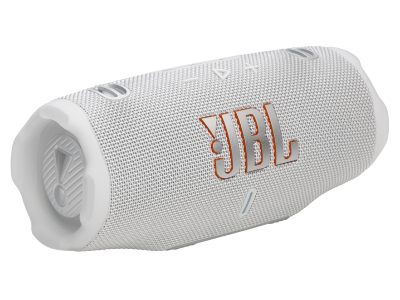 JBL Charge 6 Portable Speaker with AI Sound Boost in White - JBLCHARGE6WHTAM