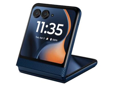 Motorola 6.9 Inch 256GB Flip Smartphone in PANTONE Gibraltar Sea - Motorola Razr 2025
