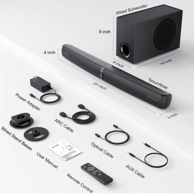 DBI International 2.1 Channel Home Soundbar with Wireless Subwoofer - DBI-KY2023E