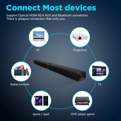DBI International 2-Piece 70W Bluetooth Soundbar with HDMI ARC - DBI-KY8000