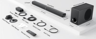 DBI International 2.1 Channel Bluetooth Soundbar with Subwoofer - DBI-KY8000E