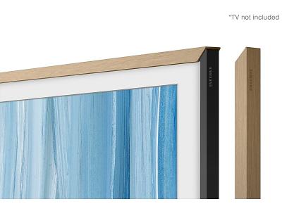 65" Samsung Frame Customizable Bezel in Beige Wood - VGSCFH65TKBZA
