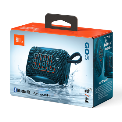 JBL GO 5 Portable Bluetooth Waterproof Speaker in Blue - JBLGO5BLUAM