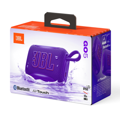 JBL GO 5 Portable Bluetooth Waterproof Speaker in Purple - JBLGO5PURAM