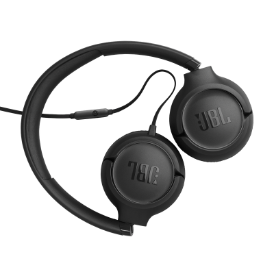 JBL Tune 530 Wired On-Ear Headphones - JBLT530BLKAM