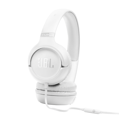 JBL Tune 530 Wired On-Ear Headphones - JBLT530WHTAM