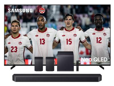 75" Samsung Neo QLED 4K Vision AI Smart TV + Q Series Soundbar - QN75QN80HAFXZC-HW-Q990F/ZC