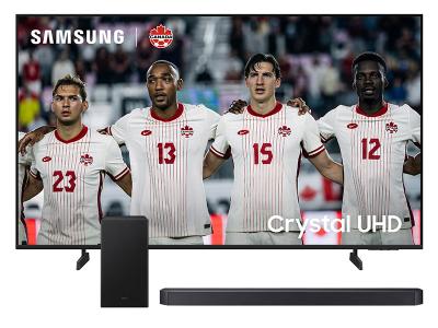 85" Samsung Crystal UHD 4K TV + Q-Series Soundbar - UN85U8000HFXZC-HW-Q600F/ZC
