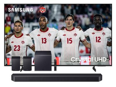 85" Samsung Crystal UHD 4K TV + Q-Series Soundbar - UN85U8000HFXZC-HW-Q990F/ZC