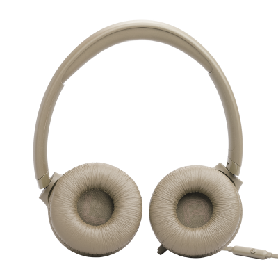 JBL Tune 530 Wired On-Ear Headphones In Beige - JBLT530BEGAM