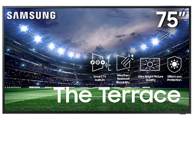 75" Samsung QN75LST9DAFXZC The Terrace Neo QLED 4K Full Sun Outdoor Smart TV