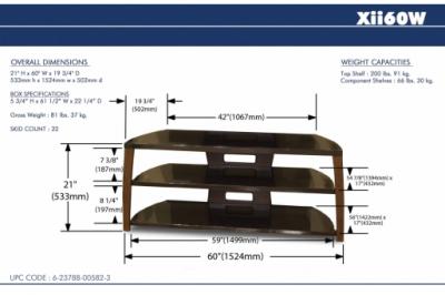 60" Techcraft Flat Panel TV Stand XII60W